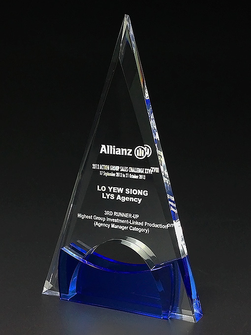 customized peak awards shaped, diamond peak trophies, custom peak design plaque, 