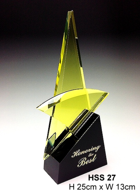 creative custom award designs, star shape trophy, unique trophy shapes