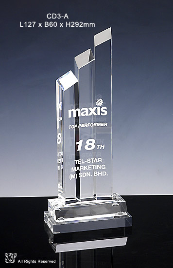 diamond trophy, exquisite peak award, unique award plaque, 